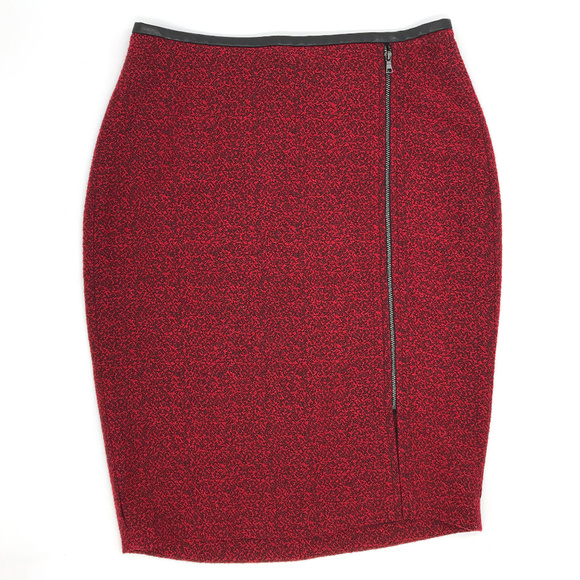 The Limited Dresses & Skirts - The Limited Red Black Textured Pencil Skirt 6